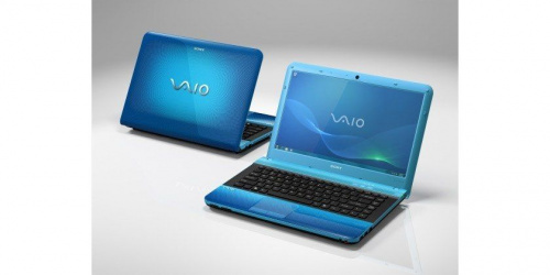 Sony VAIO VPC-EA3S1R Blue вид сбоку